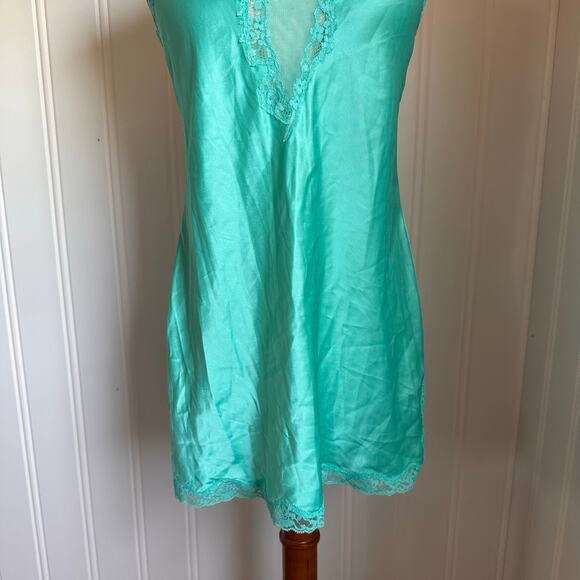 Vintage Y2K Green Mini Slip M - Picture 4 of 8